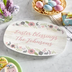 Rustic Easter Floral Platter
