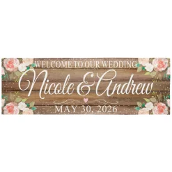 Rustic Floral Celebration Banner