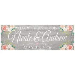 Rustic Floral Celebration Banner