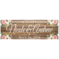 Rustic Floral Celebration Banner