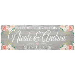Rustic Floral Celebration Banner