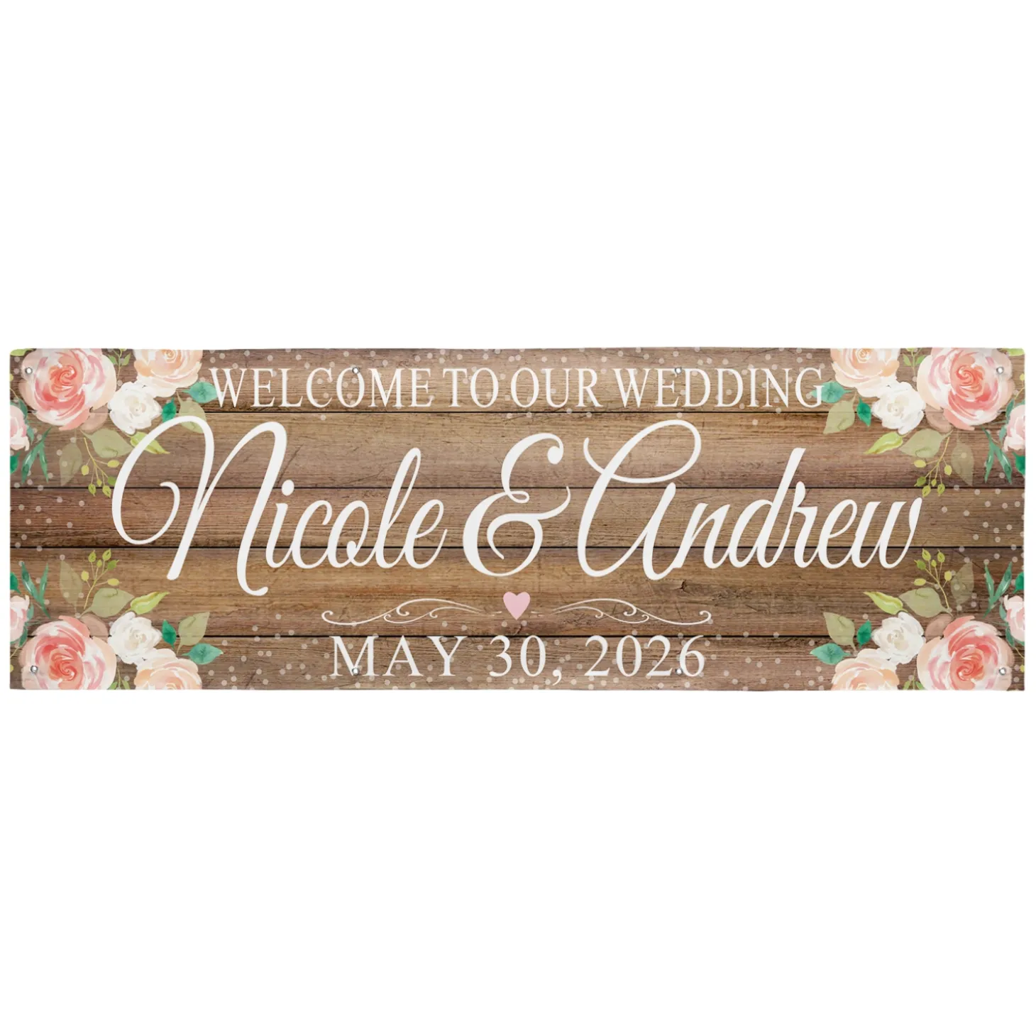 Rustic Floral Celebration Banner
