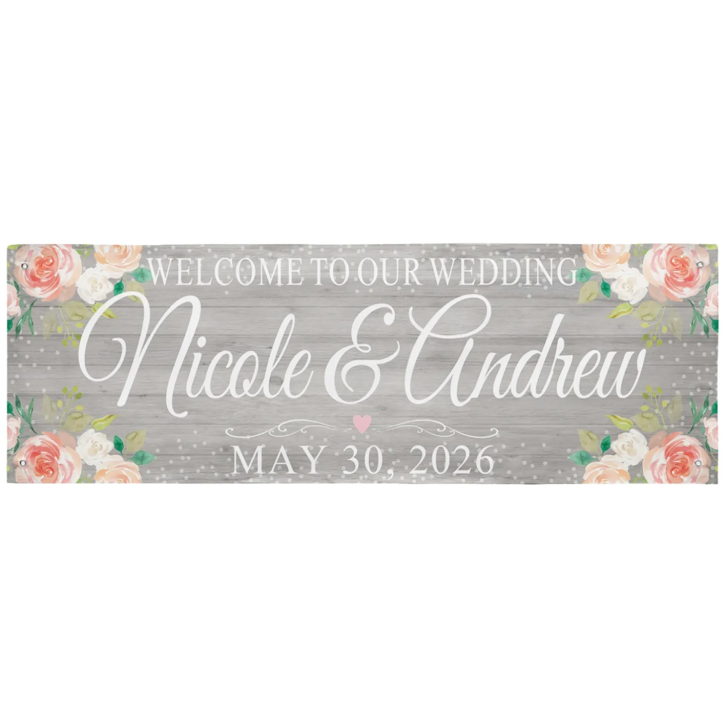 Rustic Floral Celebration Banner