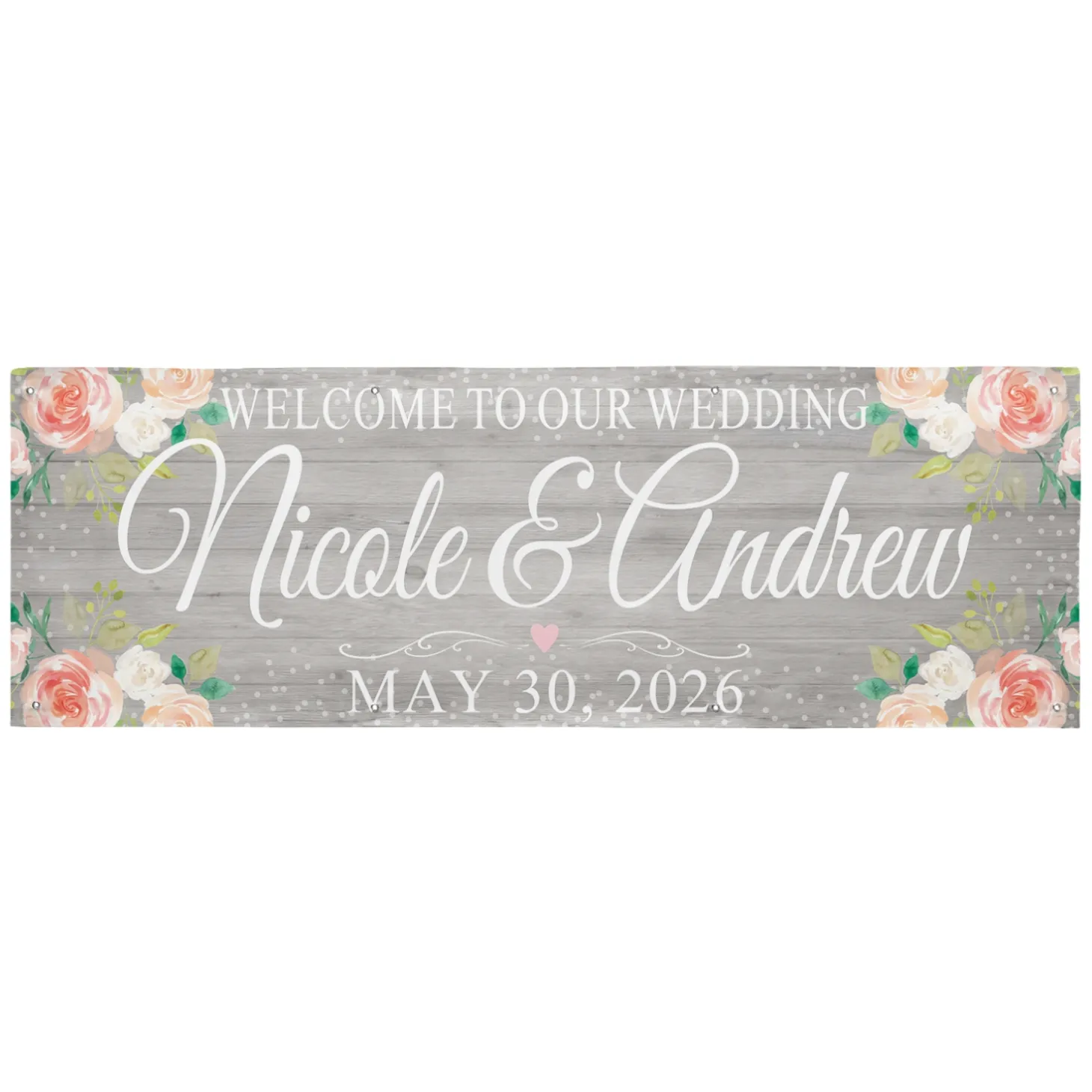 Rustic Floral Celebration Banner