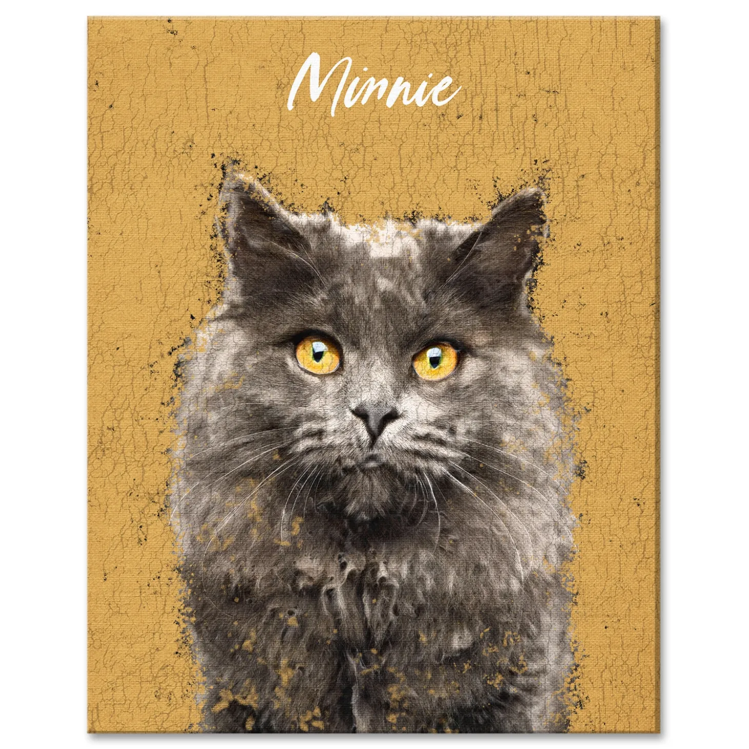 Rustic Painting Pet Portrait