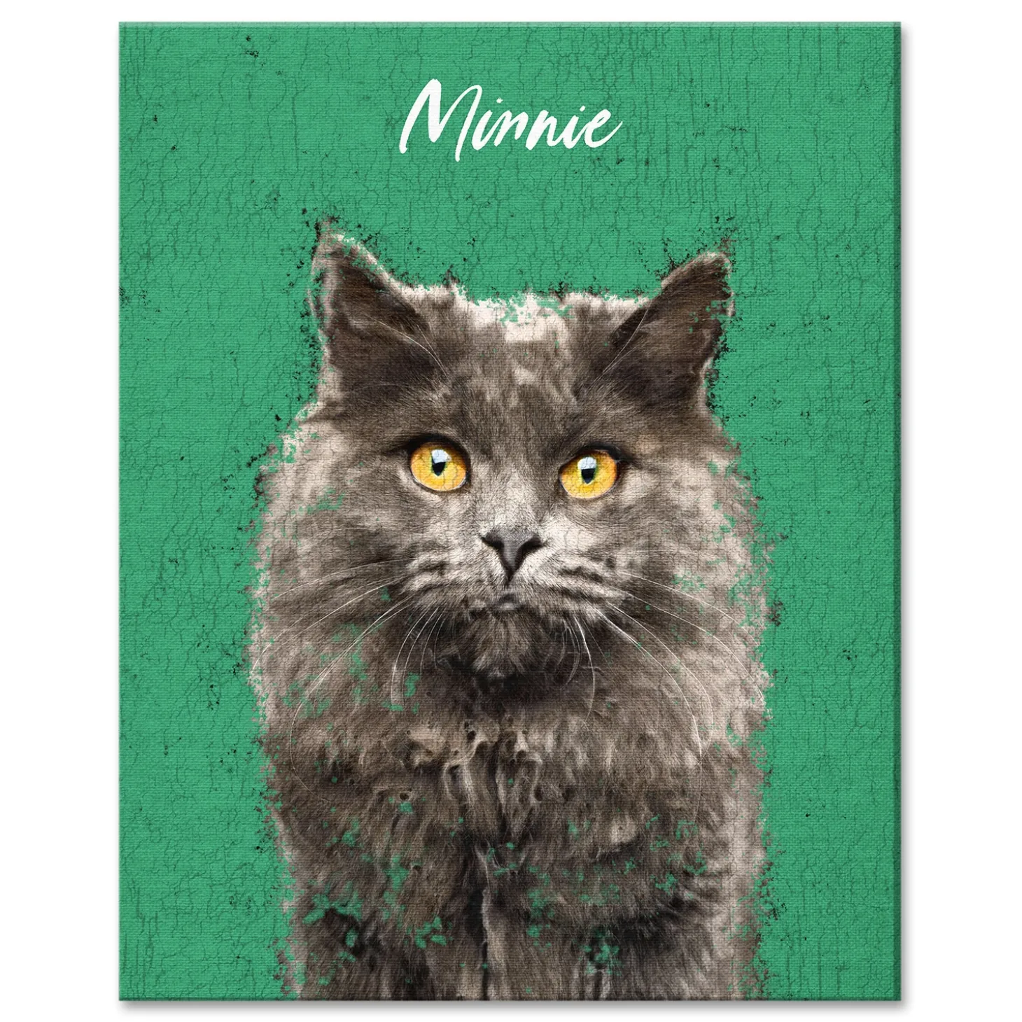 Rustic Painting Pet Portrait