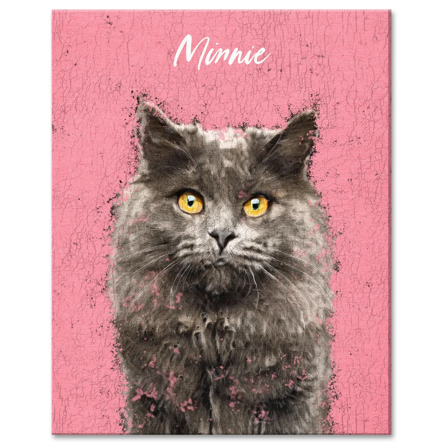 Rustic Painting Pet Portrait