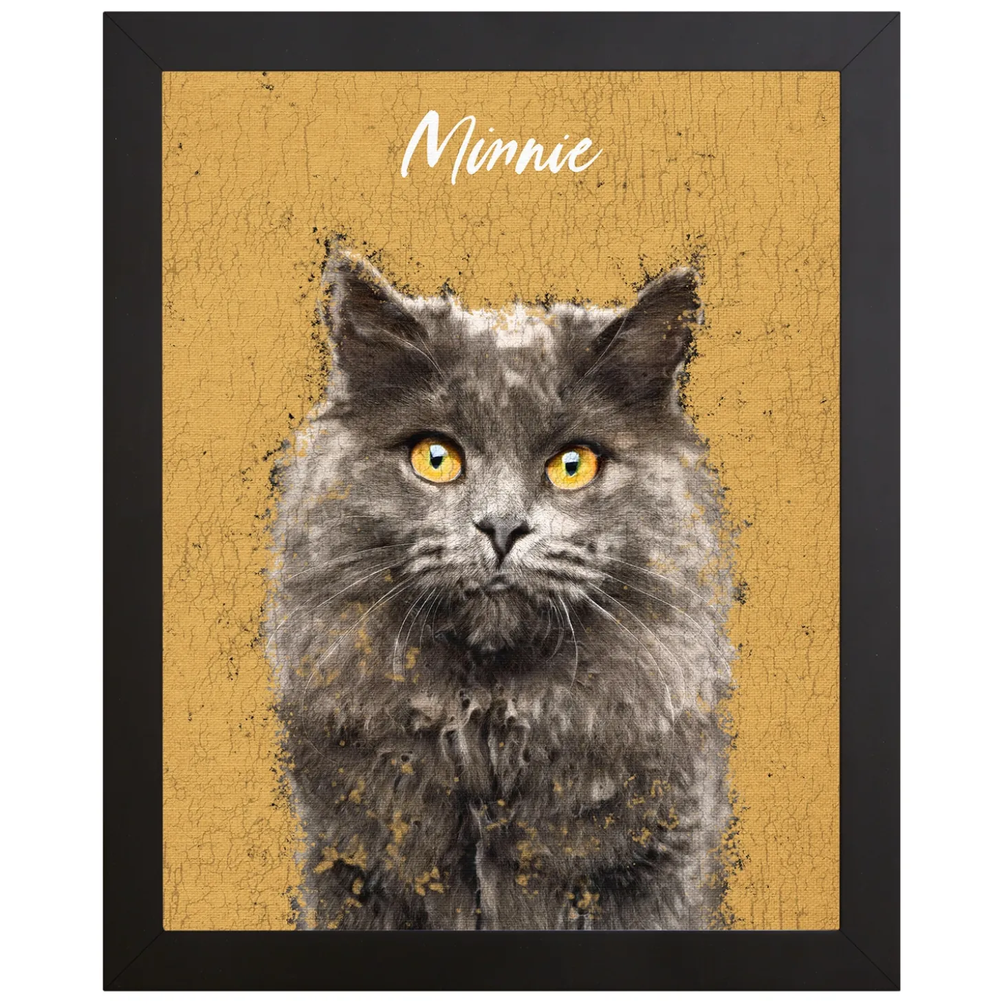 Rustic Painting Pet Portrait