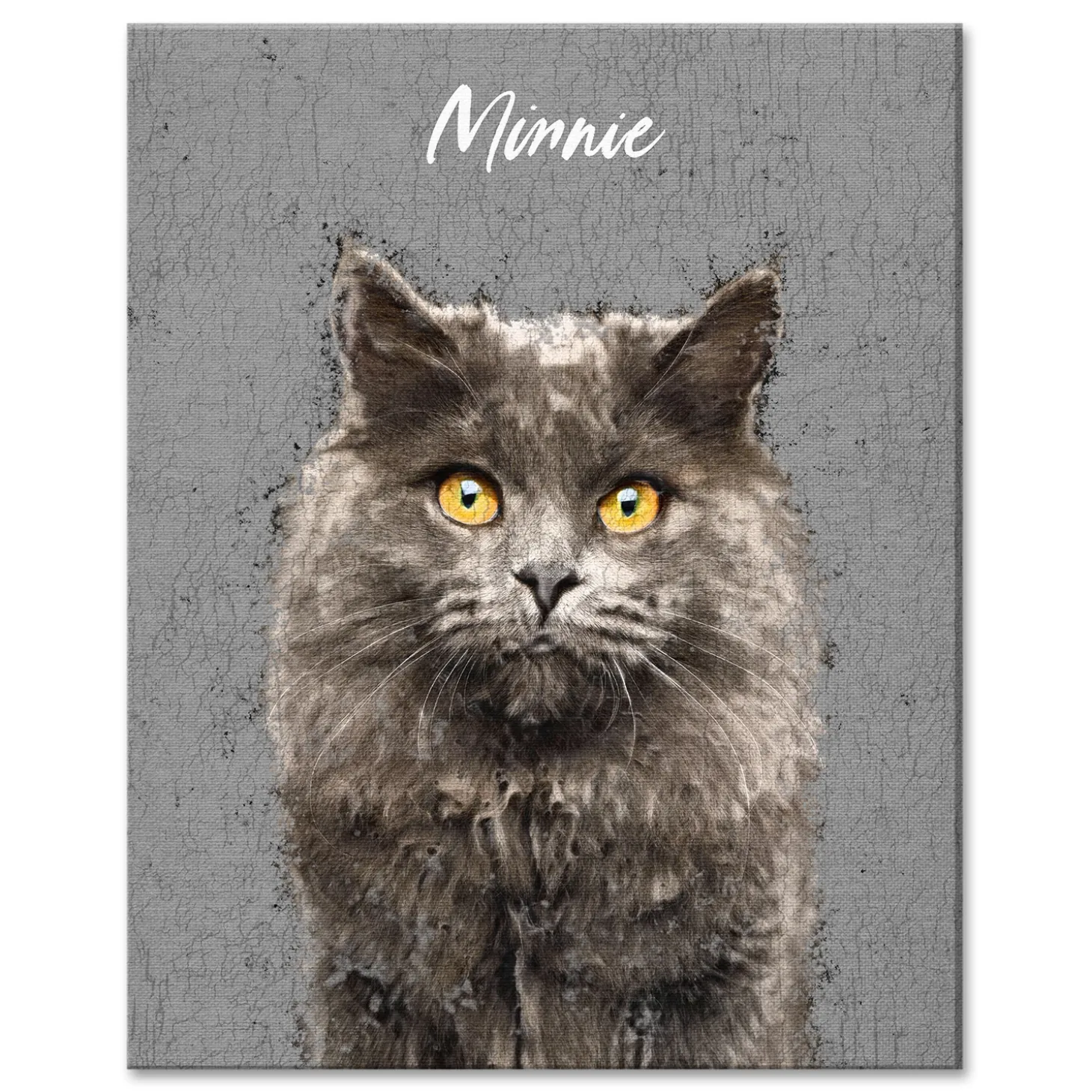 Rustic Painting Pet Portrait