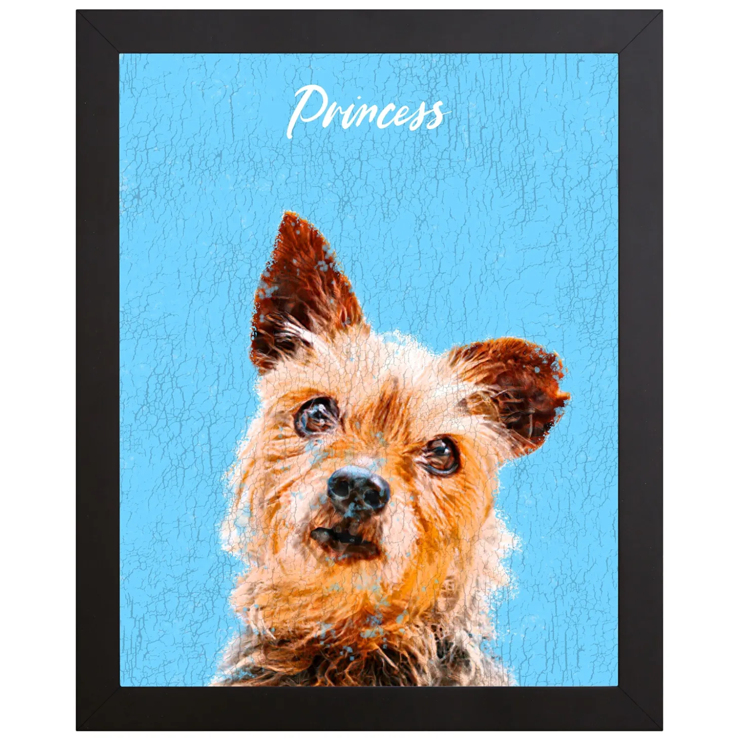 Rustic Painting Pet Portrait