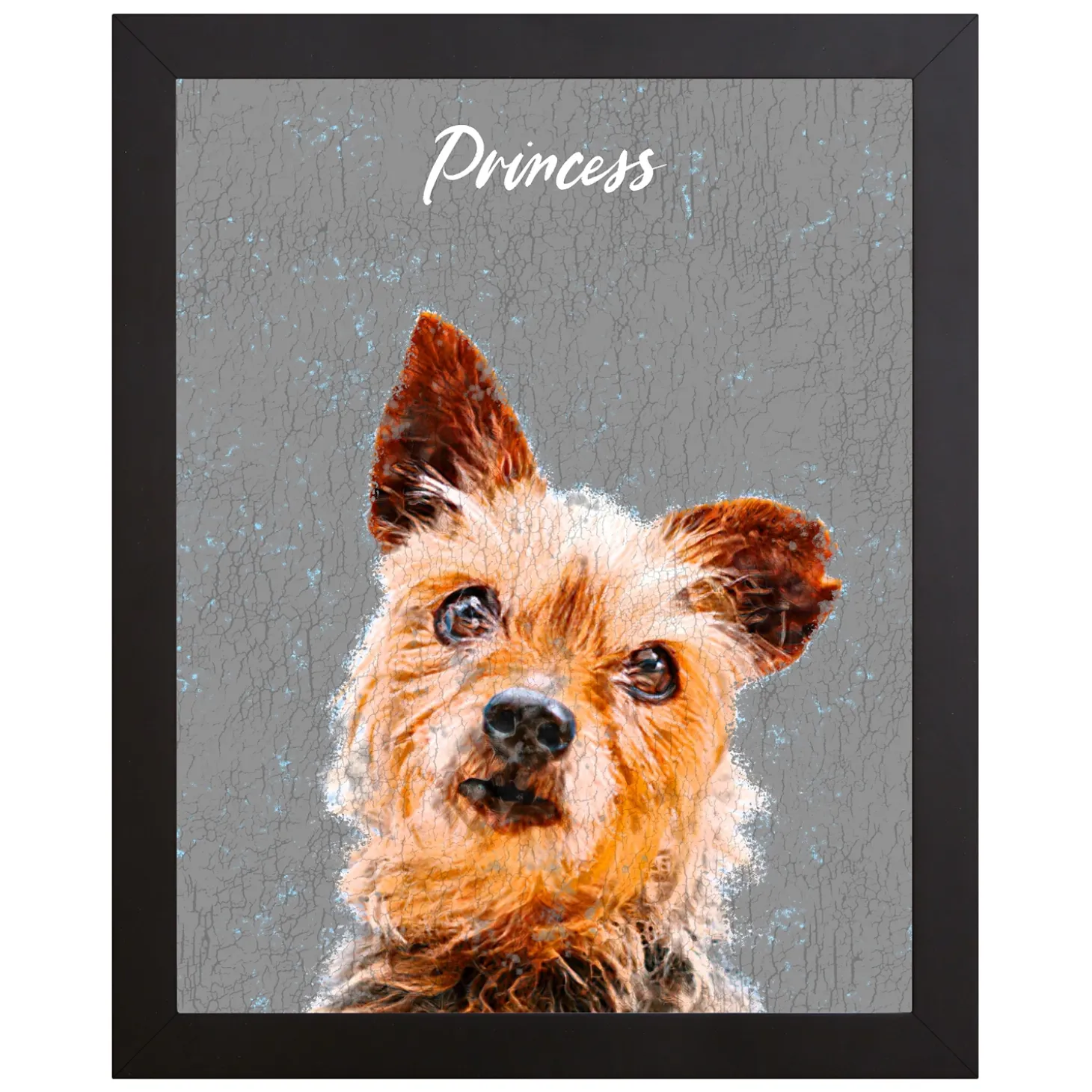 Rustic Painting Pet Portrait
