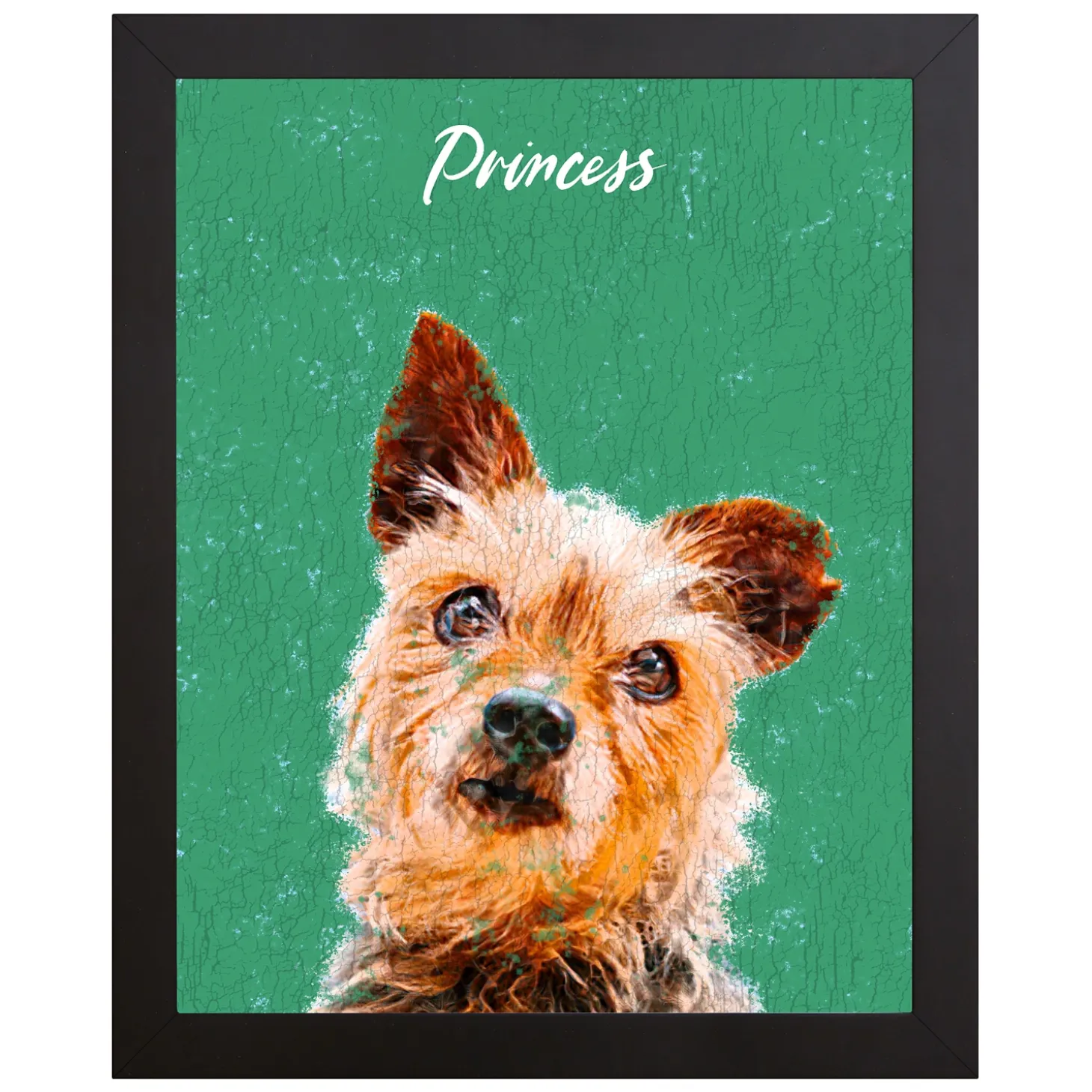 Rustic Painting Pet Portrait