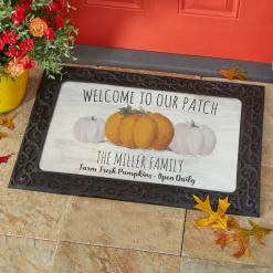 Rustic Pumpkin Farm Doormat