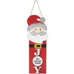 Rustic Snowman and Santa Wood Wall Art
