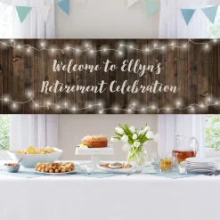 Rustic Wood Banner