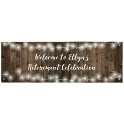 Rustic Wood Banner