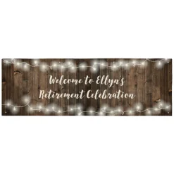 Rustic Wood Banner