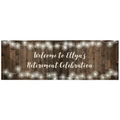 Rustic Wood Banner