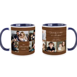 Rustic Wood Family Photo Mug