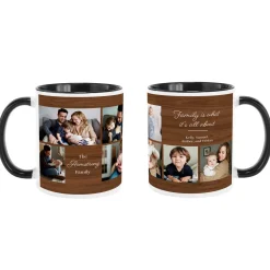 Rustic Wood Family Photo Mug