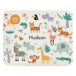 Safari Fun Quilted Baby Blanket