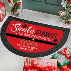 Santa Paws Stop Here Doormat