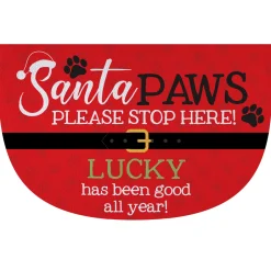 Santa Paws Stop Here Doormat