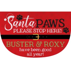 Santa Paws Stop Here Doormat