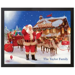 Santa's Flight Plans Canvas