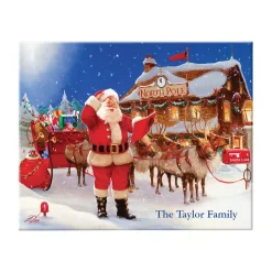 Santa's Flight Plans Canvas