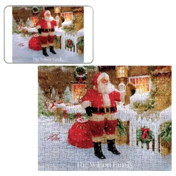 Santa's List with Snow Puzzle