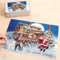 Santa's Tree Trimming Party Puzzle