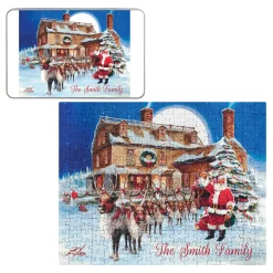 Santa's Tree Trimming Party Puzzle