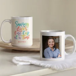 Saving Lives Photo Nurse Mug