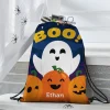 Say Boo! Allover Print Halloween Drawstring Bag