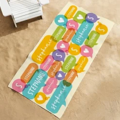 Say It In Style Beach Towel