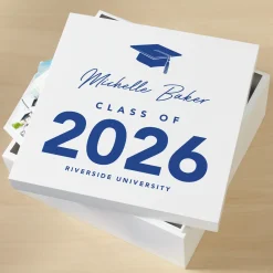 School Colors Graduation Keepsake Box