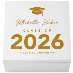 School Colors Graduation Keepsake Box