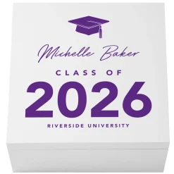 School Colors Graduation Keepsake Box