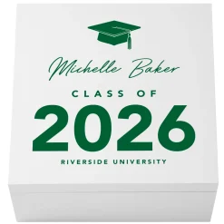 School Colors Graduation Keepsake Box