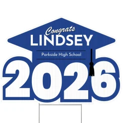 School Colors Graduation Year Yard Sign