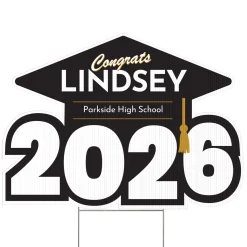 School Colors Graduation Year Yard Sign