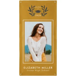 School Crest Graduation Photo Banner