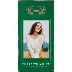 School Crest Graduation Photo Banner