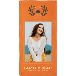 School Crest Graduation Photo Banner