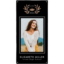 School Crest Graduation Photo Banner