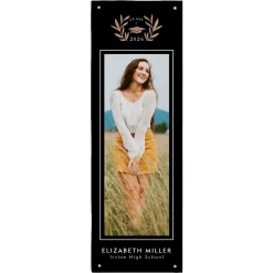 School Crest Graduation Photo Banner