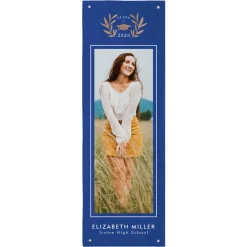School Crest Graduation Photo Banner