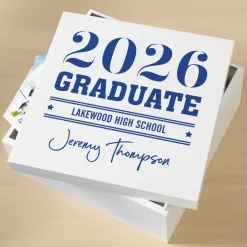 School Spirit Graduation Keepsake Box
