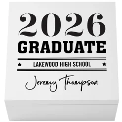 School Spirit Graduation Keepsake Box